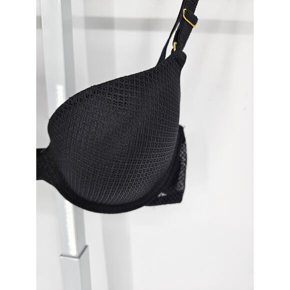 Secret Treasures Womens Sz 34C Classic T Shirt Bra Solid Black - Picture 2 of 4